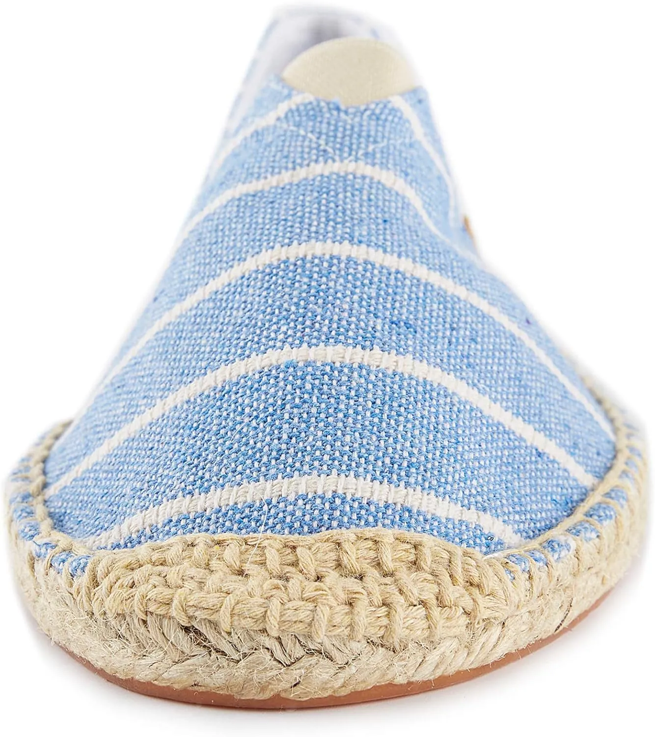 Alexis Leroy Women's Summer Stripe Canvas Flat Espadrilles
