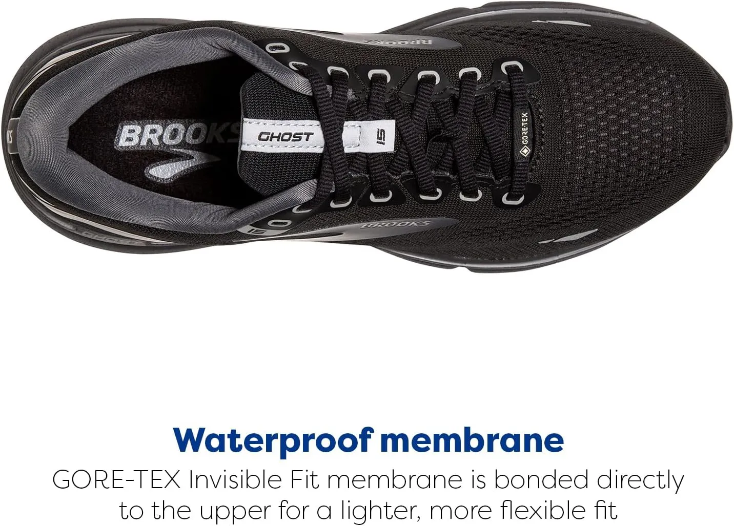 Brooks Men's Ghost 15 GTX Waterproof Neutral Running Shoe