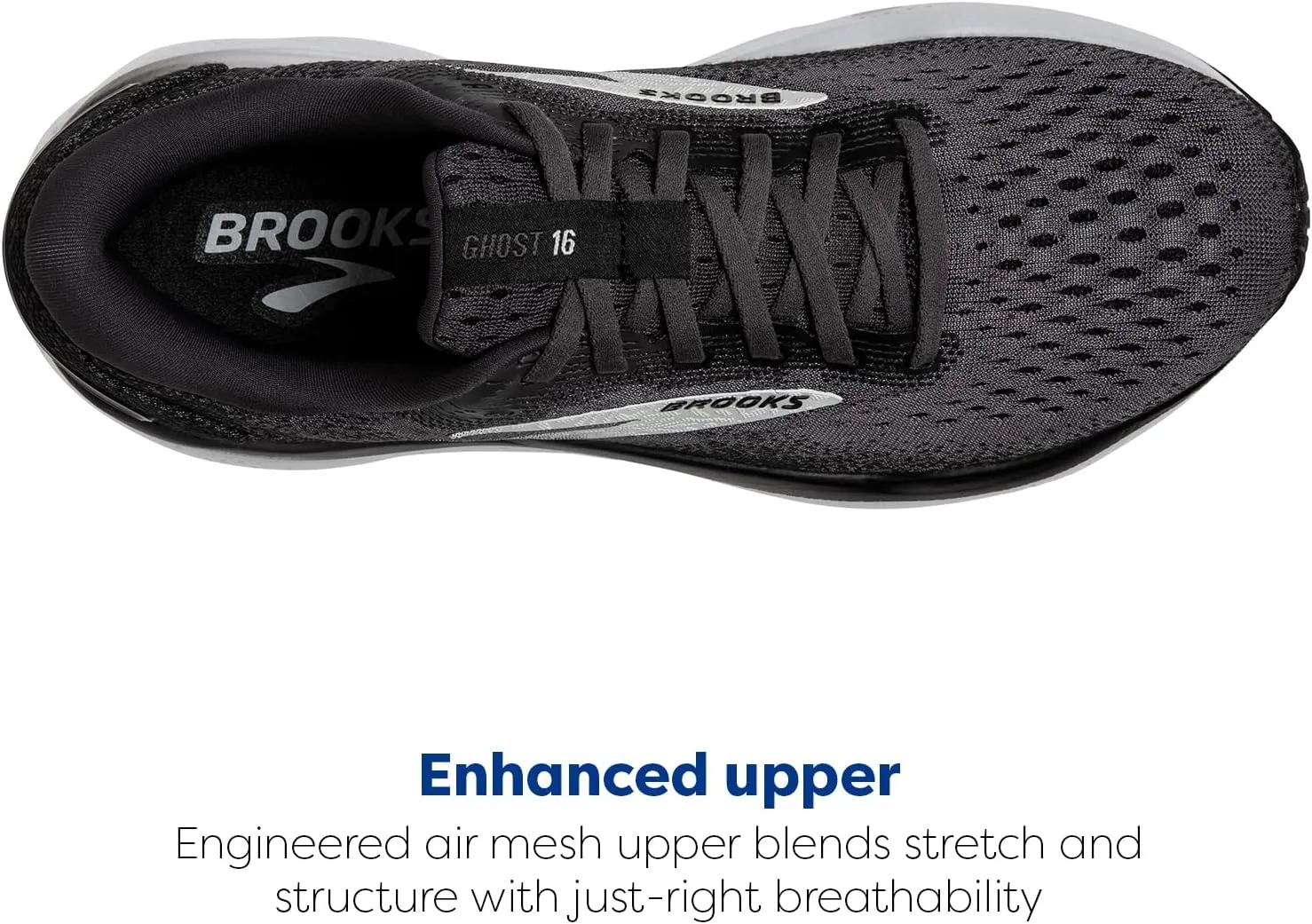 Brooks Mens Ghost 16 Neutral Running Shoe