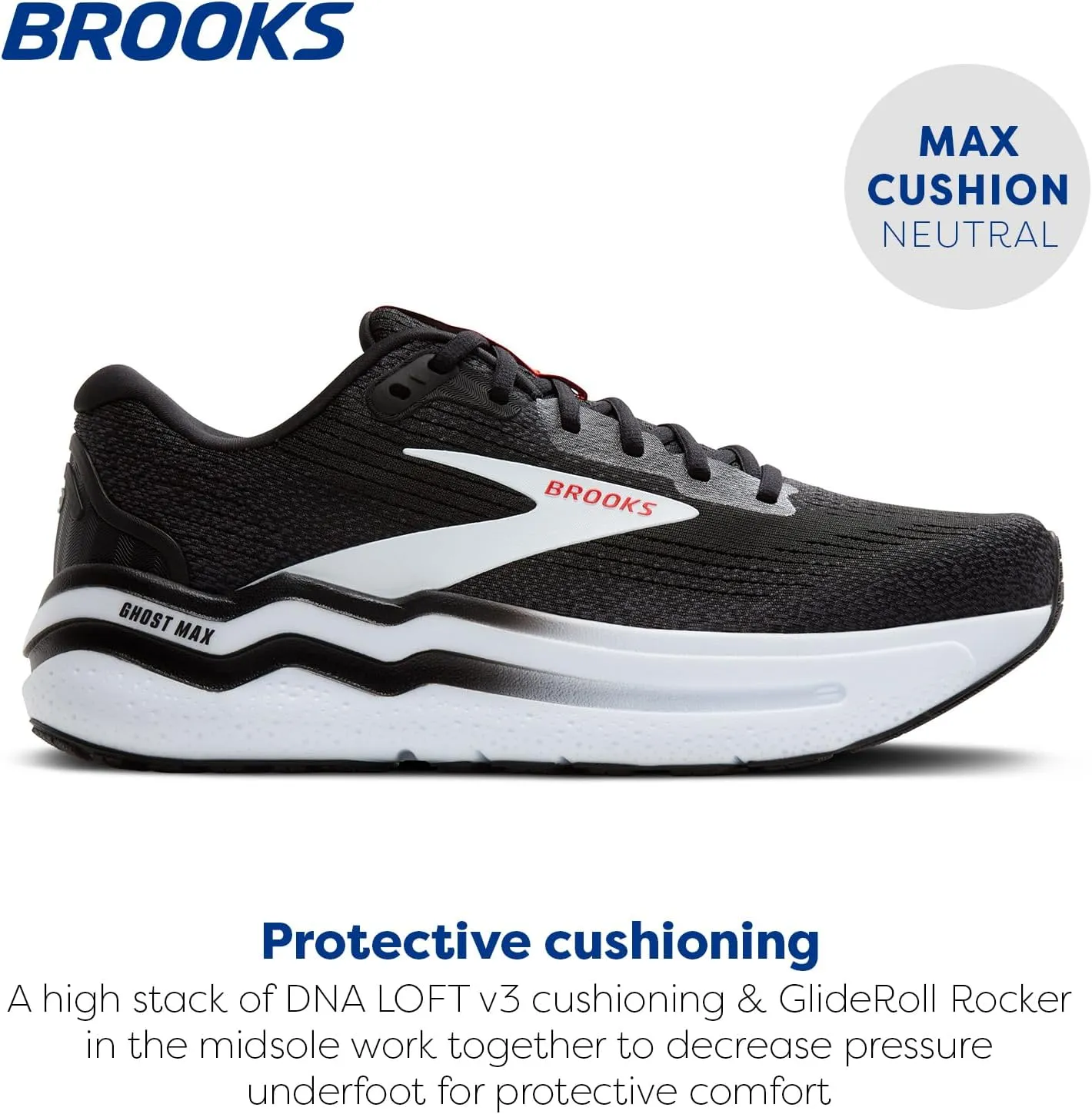 Brooks Mens Ghost Max 2 Running and Walking Shoes