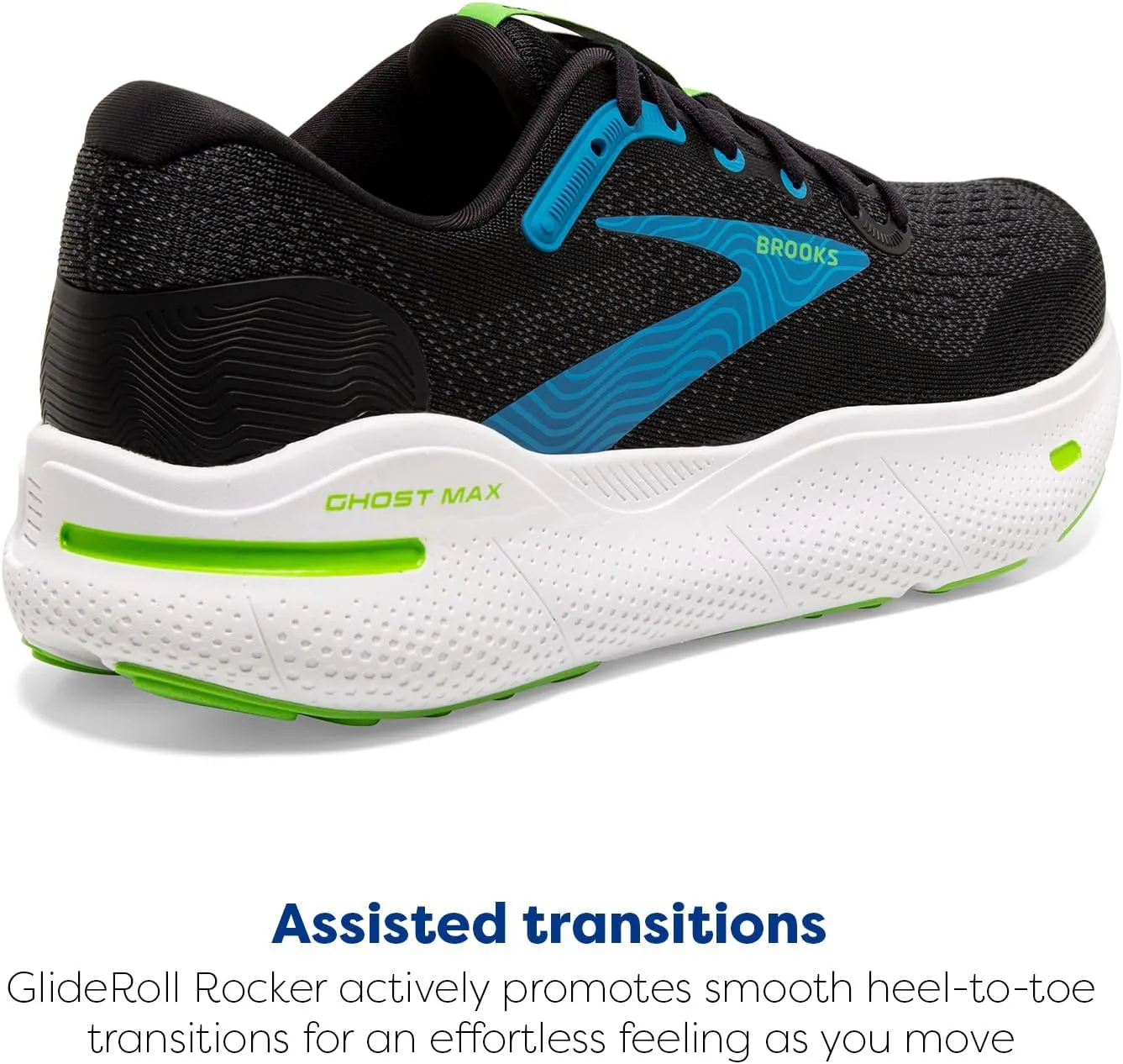 Brooks Mens Ghost Max Cushion Neutral Running & Walking Shoe