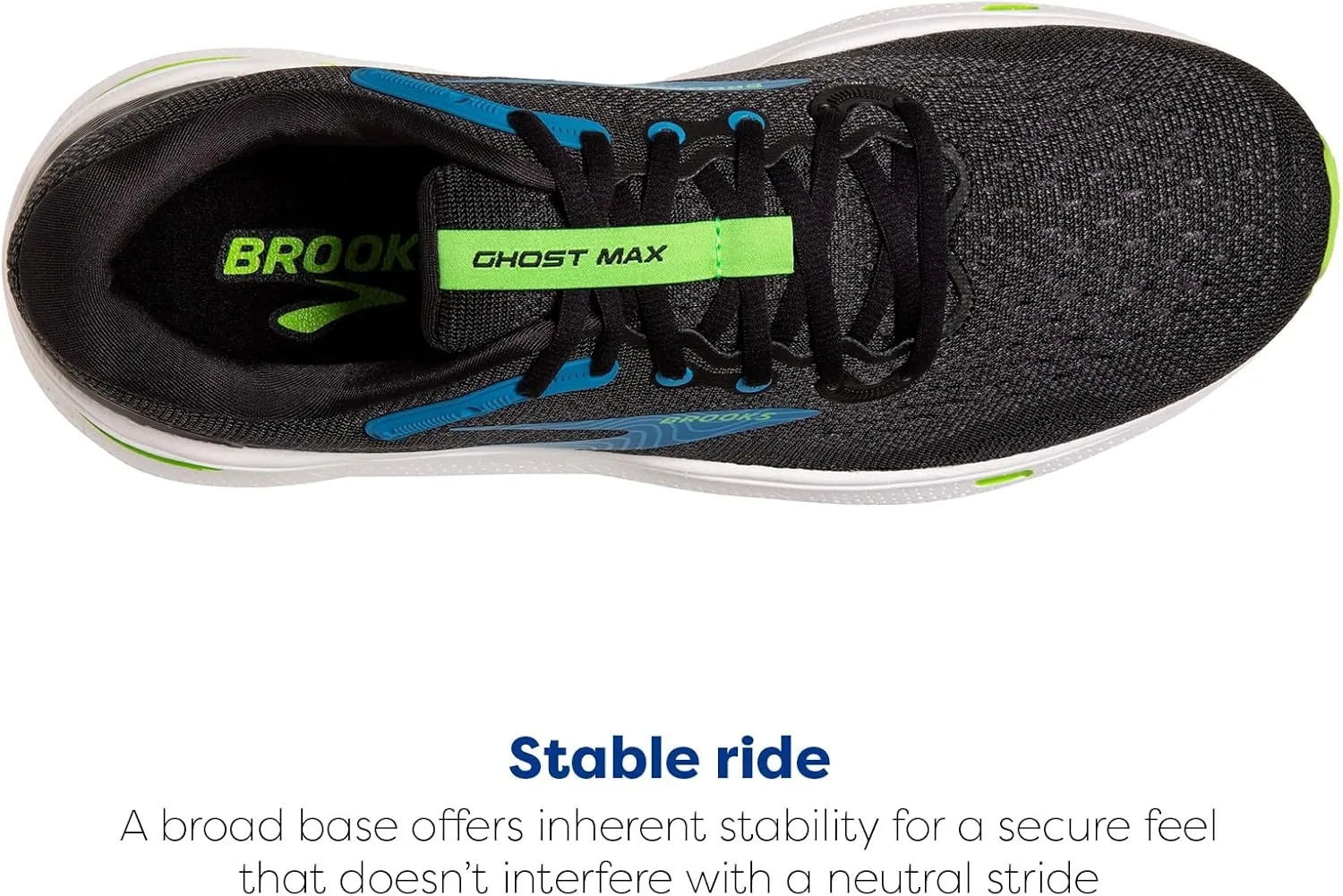 Brooks Mens Ghost Max Cushion Neutral Running & Walking Shoe