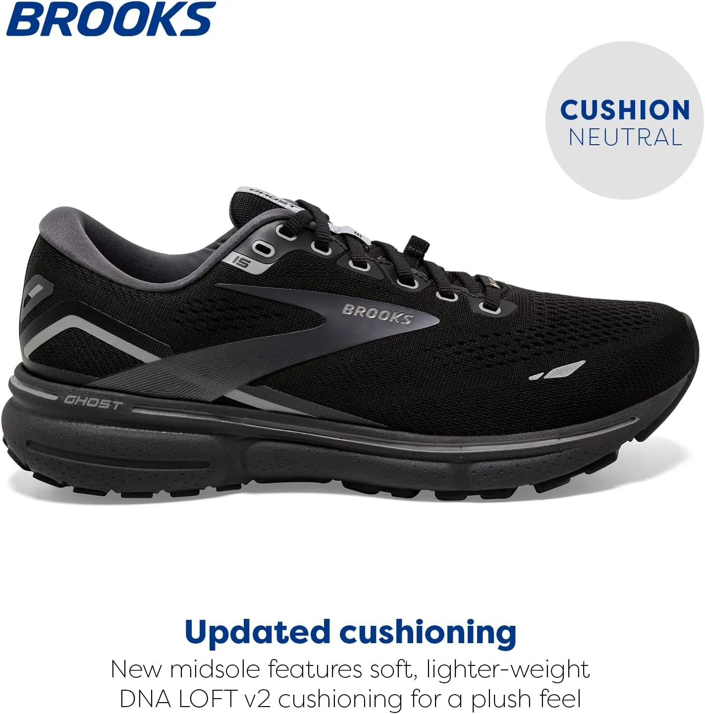 Brooks Women's Ghost 15 GTX Waterproof Neutral Running Shoe