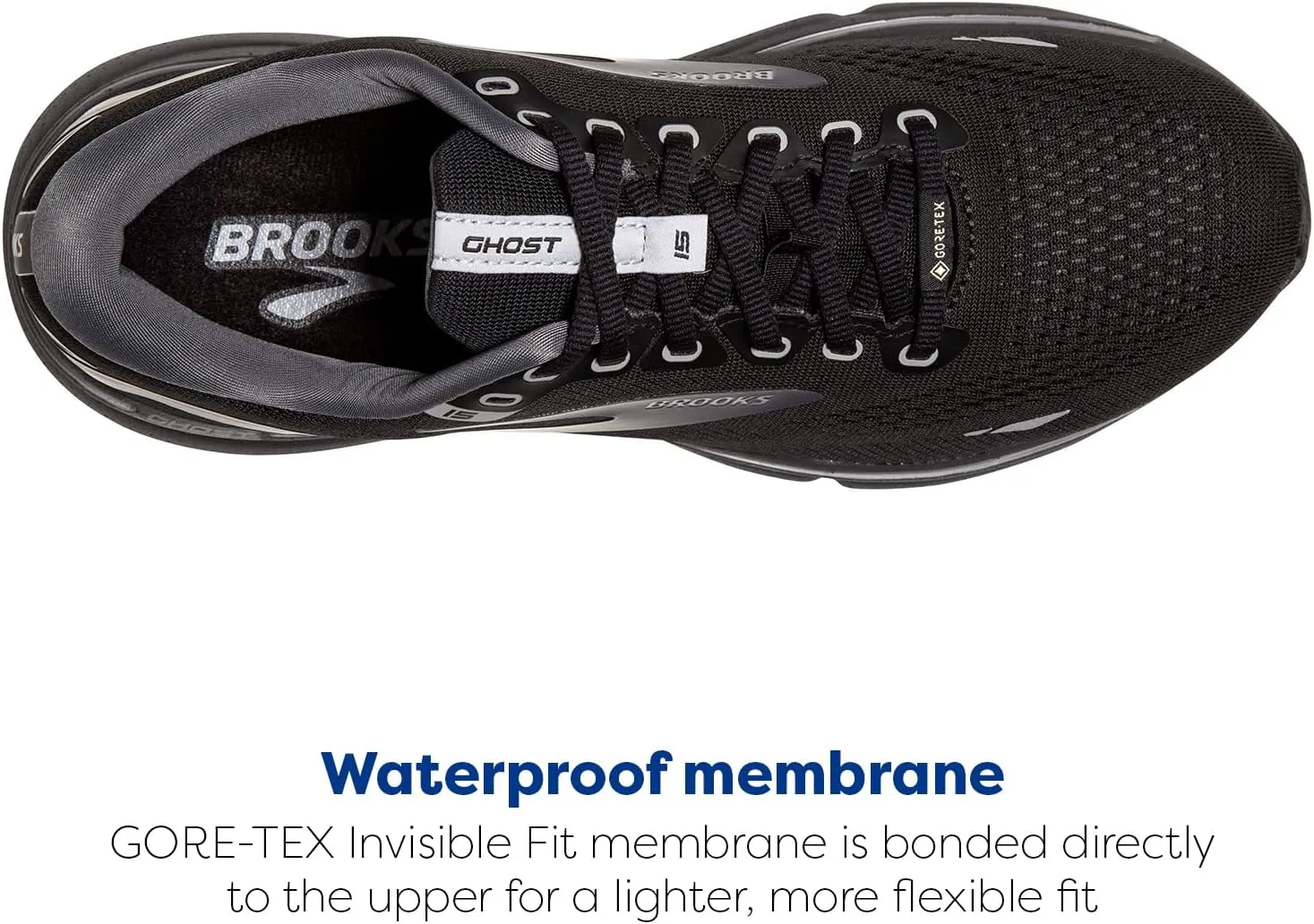 Brooks Women's Ghost 15 GTX Waterproof Neutral Running Shoe