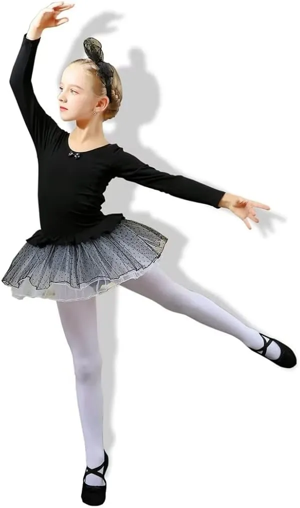 Canvas Ballet Shoes for Girls, Dance Practice Slippers Split Soft Leather Flat Shoes(Toddler/Little Kid/Big Kid)