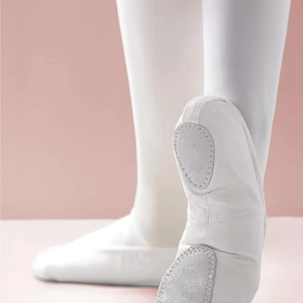 Canvas Ballet Shoes for Girls, Dance Practice Slippers Split Soft Leather Flat Shoes(Toddler/Little Kid/Big Kid)