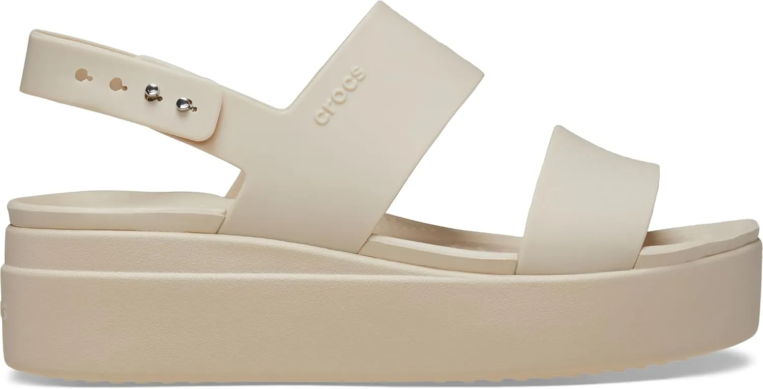 Crocs Womens Brooklyn Low Wedges, Platform Sandals