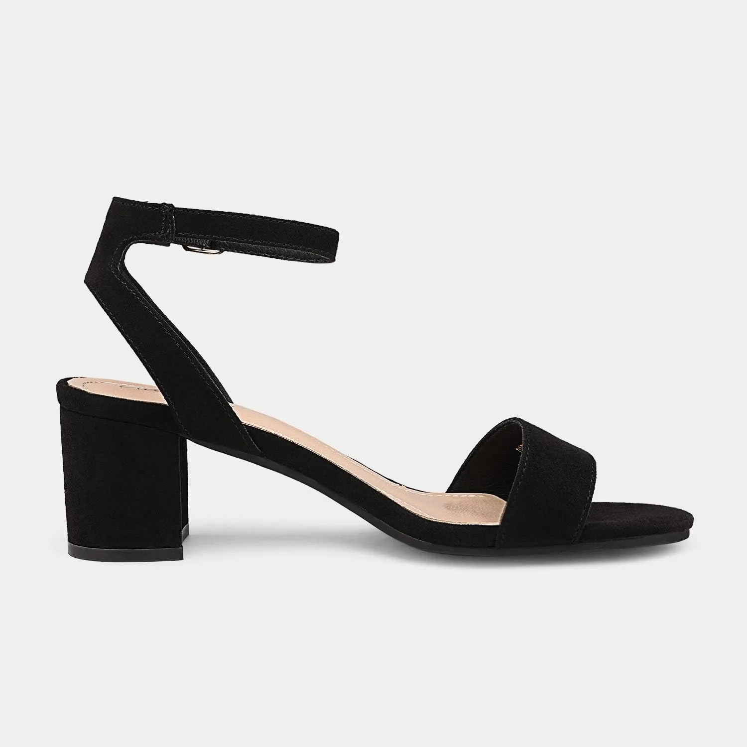 DREAM PAIRS Women's Open Toe Ankle Strap Low Block Chunky Heels Sandals Party Dress Pumps Shoes