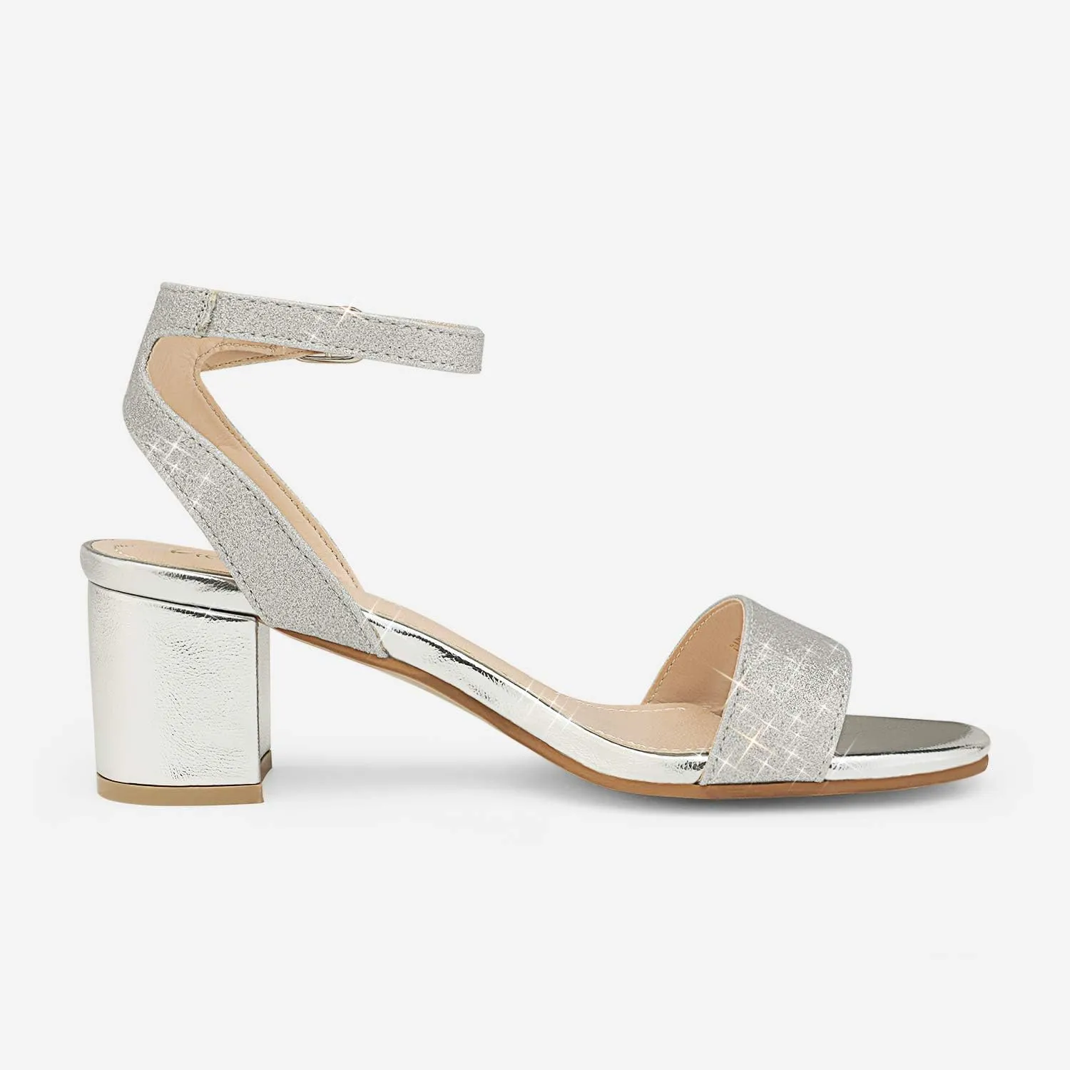 DREAM PAIRS Women's Open Toe Ankle Strap Low Block Chunky Heels Sandals Party Dress Pumps Shoes