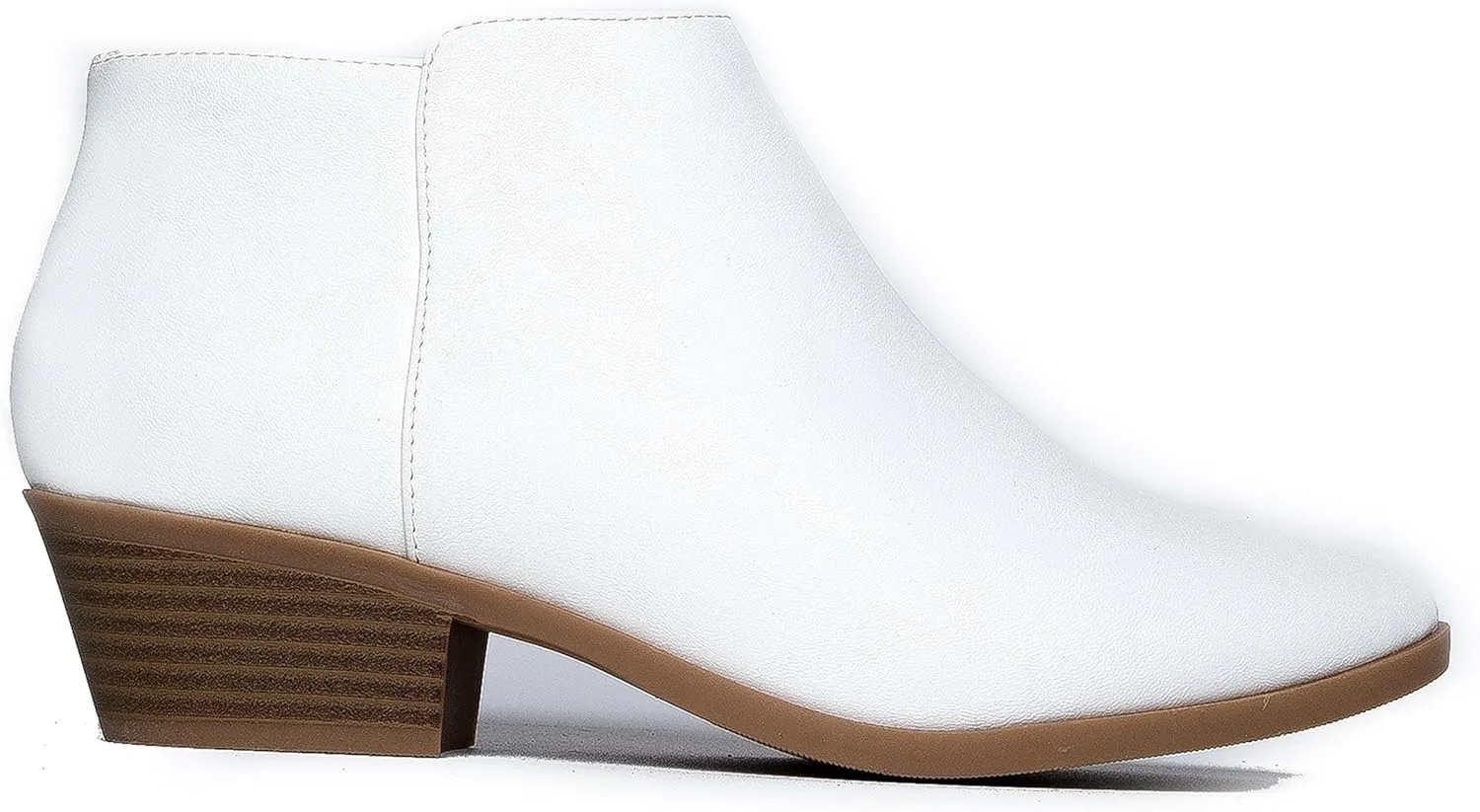 J. Adams Women's Lexy Ankle Boots, Short Low Heel, Side Zipper, Casual Booties for Fall and Winter