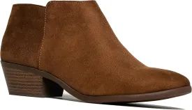 J. Adams Women's Lexy Ankle Boots, Short Low Heel, Side Zipper, Casual Booties for Fall and Winter