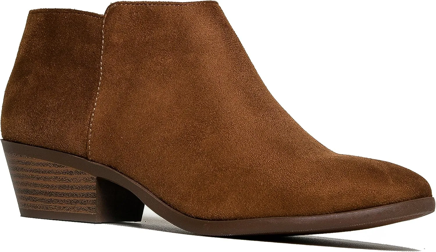 J. Adams Women's Lexy Ankle Boots, Short Low Heel, Side Zipper, Casual Booties for Fall and Winter