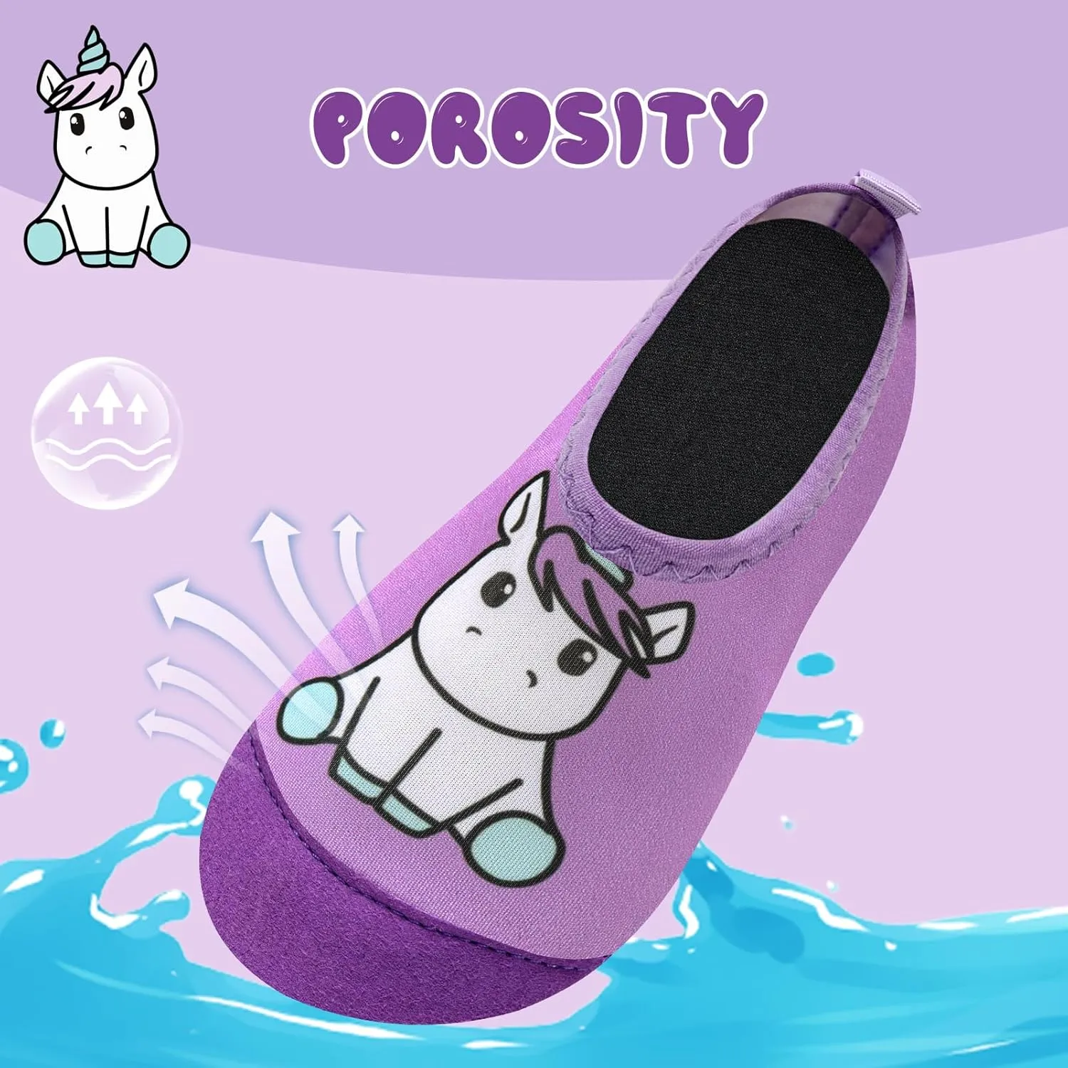 Kids Water Shoes Girls Boys Outdoor Quick Dry Barefoot Aqua Socks for Toddler Sport Beach Swim Surf
