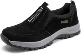 Men's Casual Fashion Waterproof Anti-Slip Lightweight Orthopedic Loafers,Low-top Safety Sneakers Comfortable Walking Boat ShoeExtended Width Foot Breathable Sneakers