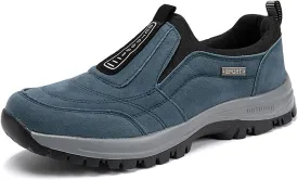 Men's Casual Fashion Waterproof Anti-Slip Lightweight Orthopedic Loafers,Low-top Safety Sneakers Comfortable Walking Boat ShoeExtended Width Foot Breathable Sneakers