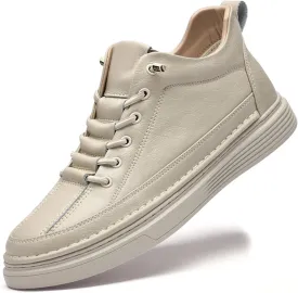 Men's Invisible Height Increasing Elevator Shoes 2.36 Inches Taller Casual Sneakers Leather Oxford Dress Shoes