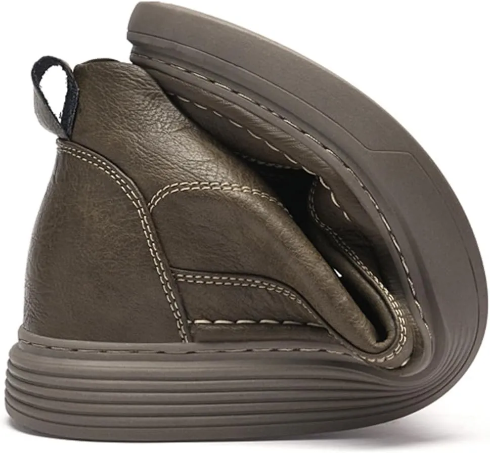 Men's Invisible Height Increasing Elevator Shoes 2.36 Inches Taller Casual Sneakers Leather Oxford Dress Shoes