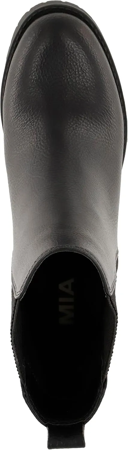 MIA Jody Womens Vegan Leather Booties, Chelsea Boots