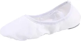 missfiona Women Canvas Ballet Slippers Dance Shoes Adult Practice Yoga Flat Belly Shoes