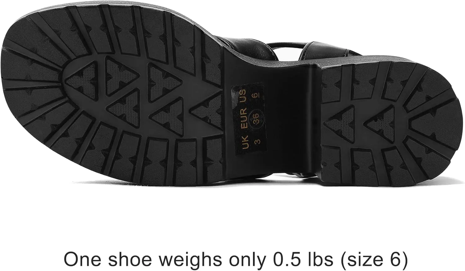 mysoft Women's Platform Sandals Ankle Strap Open Toe Lug Sole 3 Inch Chunky Block Heeled Sandals