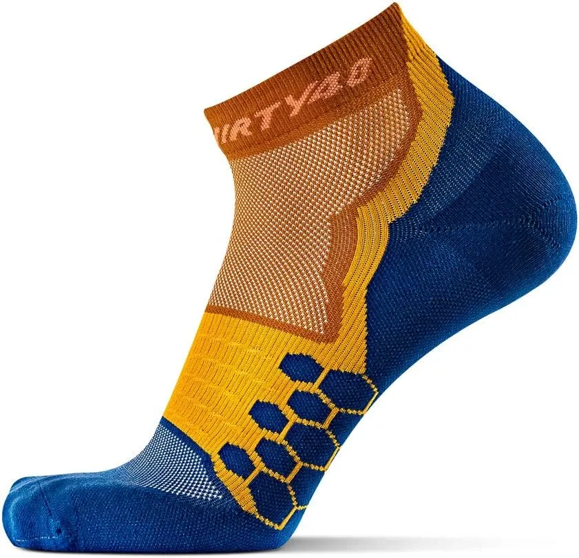 Thirty48 Performance Compression Low Cut Running Socks for Men and Women | More Compression Where Needed