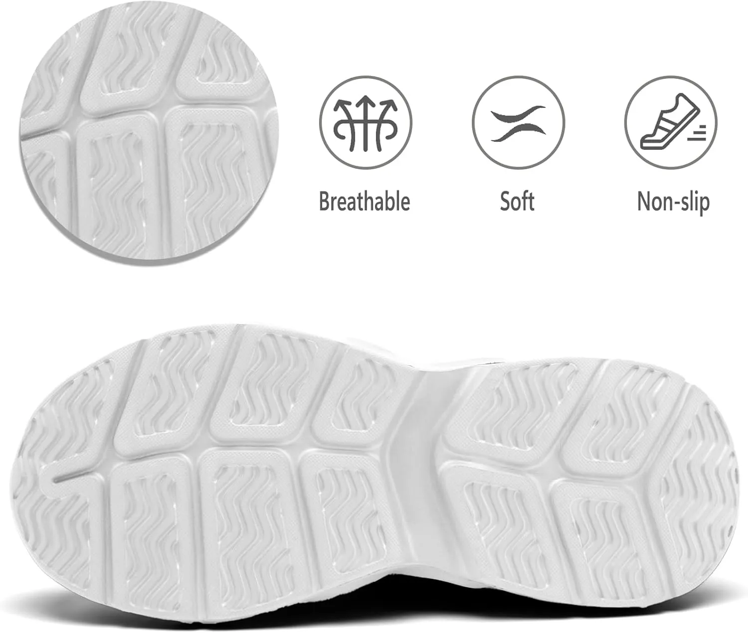 Tvtaop Women's Lightweight Walking Shoes - Breathable Non-Slip Design for Running, Gym & Tennis | Cushioned Fitness Sneakers