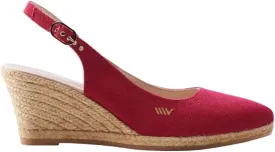 VISCATA Palomera Women's Sandals Espadrille Canvas Slingback Buckle Wedges