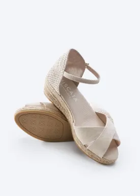 VISCATA Salina Canvas Espadrille Sandal Wedges, Comfort and Style for Every Occasion, Size 5-12