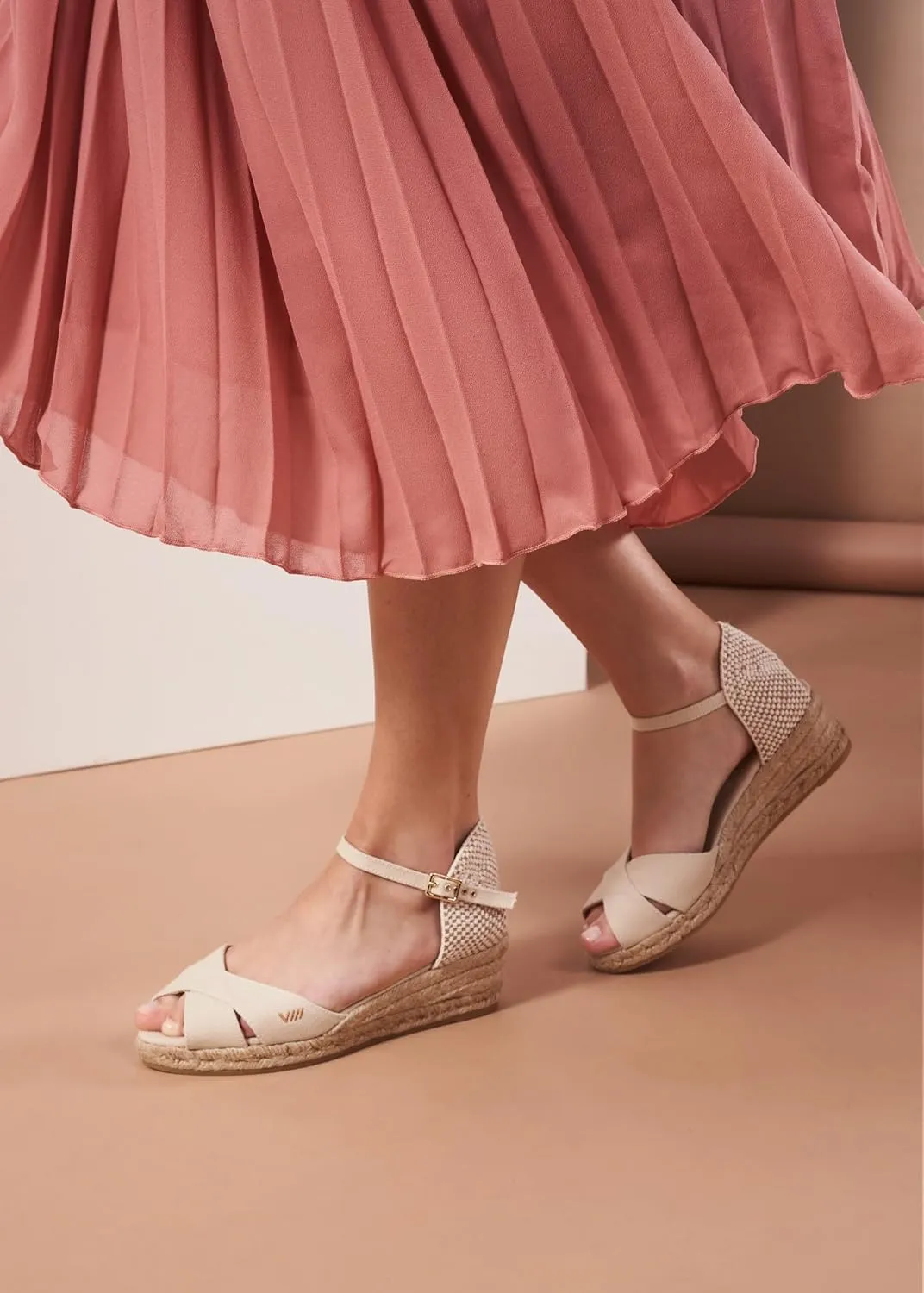 VISCATA Salina Canvas Espadrille Sandal Wedges, Comfort and Style for Every Occasion, Size 5-12