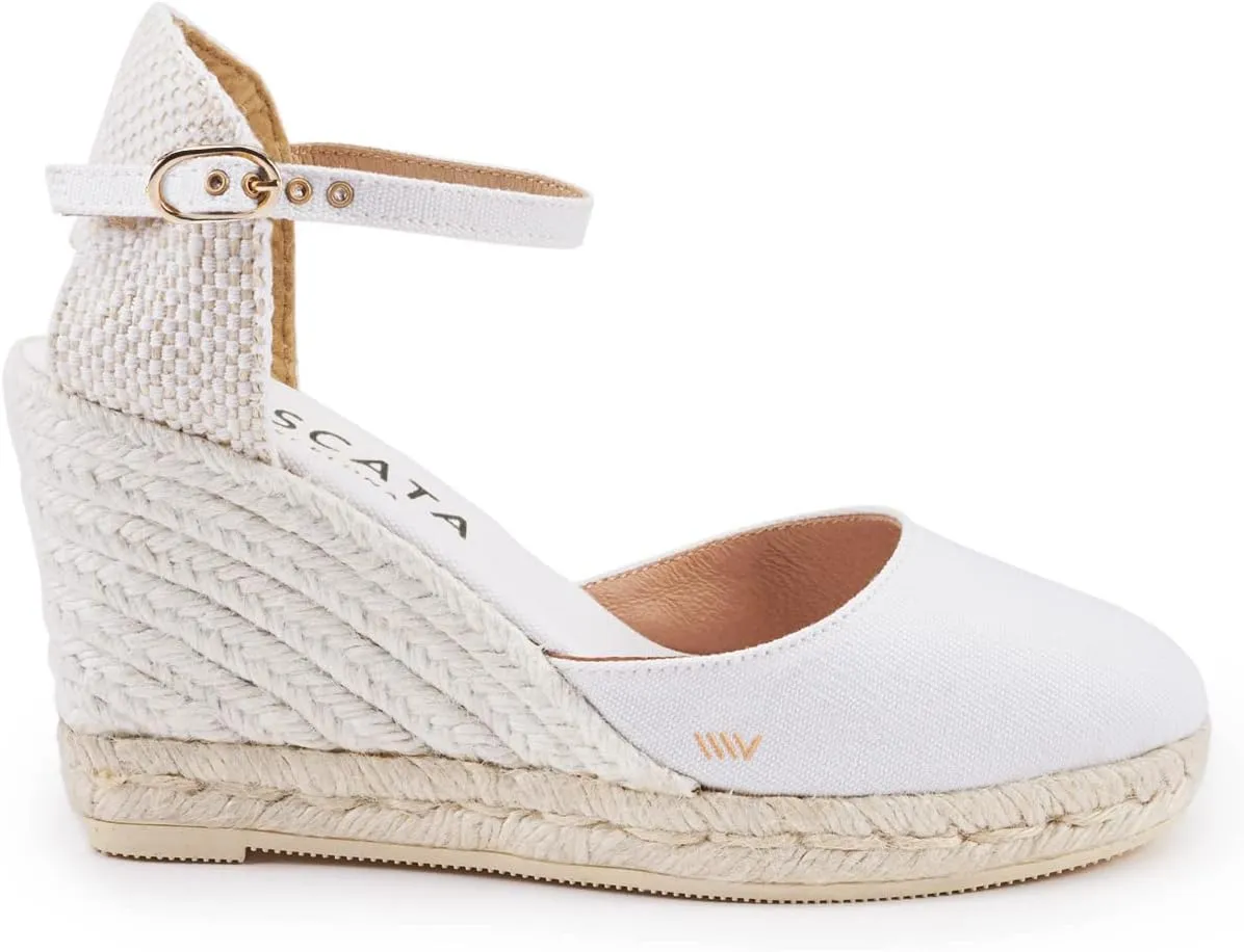 VISCATA Satuna Women's Sandals Espadrille Canvas Buckle Wedges