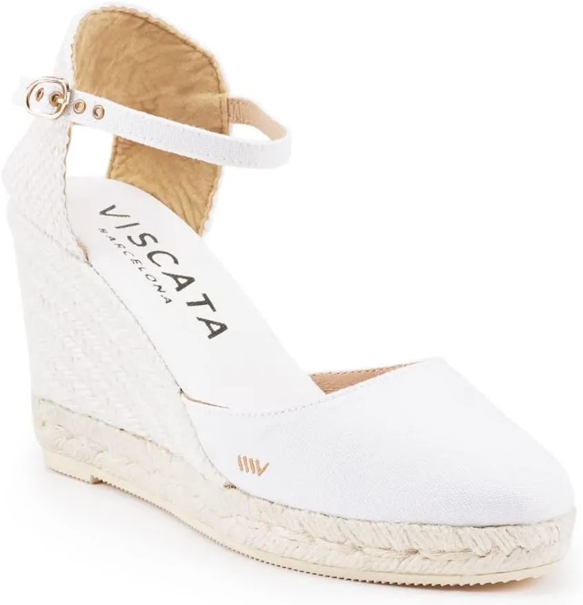 VISCATA Satuna Women's Sandals Espadrille Canvas Buckle Wedges