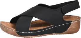 Women's Wedge Sandals Orthotic Comfort Dressy Summer Sandal Ankle Strap Casual Walking Wedges Platform Slip On Shoes