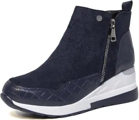 ZBYY Wedge Sneakers for Women Ladies Hidden Heel Sneakers Casual Platform Sneakers Shoes Walking Wedge Shoes