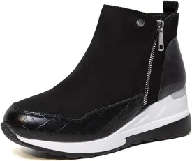 ZBYY Wedge Sneakers for Women Ladies Hidden Heel Sneakers Casual Platform Sneakers Shoes Walking Wedge Shoes